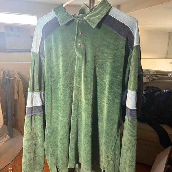 The Unbranded Brand Other - y2k Green Aeropostale long sleeve polo shirt